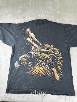 Vintage 1996 Star Wars Slave Princess Leia Jabba the Hutt Shirt L Carrie Fisher