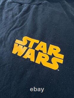 Vintage 1996 Star Wars Slave Princess Leia Jabba the Hutt Shirt L Carrie Fisher