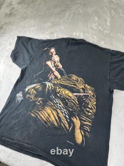 Vintage 1996 Star Wars Slave Princess Leia Jabba the Hutt Shirt L Carrie Fisher