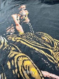 Vintage 1996 Star Wars Slave Princess Leia Jabba the Hutt Shirt L Carrie Fisher