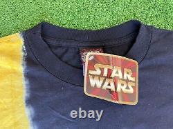 Vintage 1999 Star Wars C3PO Tie Dye Deadstock T-Shirt Size Large