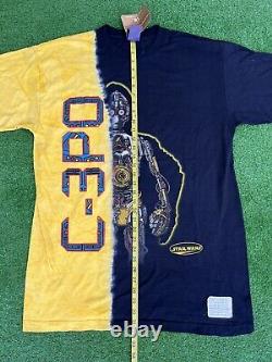 Vintage 1999 Star Wars C3PO Tie Dye Deadstock T-Shirt Size Large