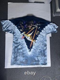 Vintage 1999 Star Wars The Phantom Menace T-Shirt Liquid Blue AOP XL Tag RARE
