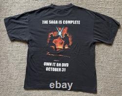 Vintage 2005 Star Wars Episode 3 Revenge Of The Sith DVD Promo T-shirt Size L