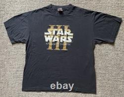 Vintage 2005 Star Wars Episode 3 Revenge Of The Sith DVD Promo T-shirt Size L