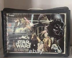 Vintage 24 Star Wars Figures & Kenner 1977 Carrying Case READ DESCRIPTION