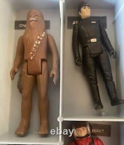 Vintage 24 Star Wars Figures & Kenner 1977 Carrying Case READ DESCRIPTION