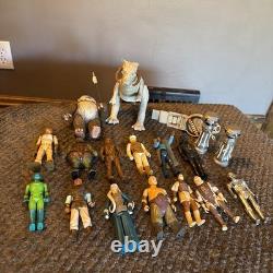Vintage 70s 80s Kenner Star Wars 18 Figure Lot