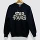 Vintage 80s Star Wars Star Tours Disney & Lucas Films Promo Ride Crewneck Med
