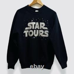 Vintage 80s Star Wars Star Tours Disney & Lucas Films Promo Ride Crewneck Med
