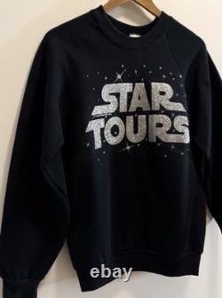 Vintage 80s Star Wars Star Tours Disney & Lucas Films Promo Ride Crewneck Med