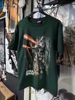 Vintage 90's Star Wars Movie T-Shirt Vtg Droids Tee Size Large