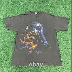 Vintage 90s 1995 Star Wars Darth Vader Sith Lord T-Shirt Large Single Stitch
