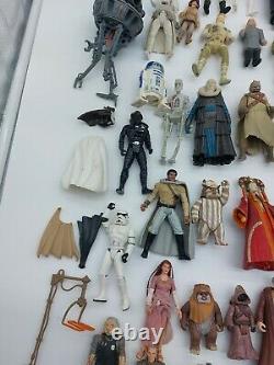 Vintage 90s Era Star Wars Mixed Lot of 79 Action Figures Loose and Parts