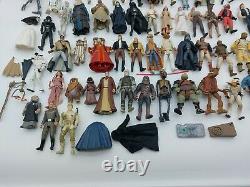 Vintage 90s Era Star Wars Mixed Lot of 79 Action Figures Loose and Parts