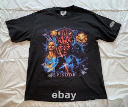 Vintage 90s Star Wars Episode 1 Tshirt Lot Phantom Menace Darth Maul Lee