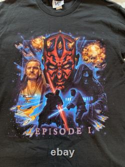 Vintage 90s Star Wars Episode 1 Tshirt Lot Phantom Menace Darth Maul Lee