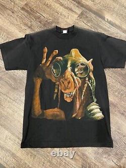 Vintage 90s Star Wars Episode I Sebulba Character Black T Shirt Size Large