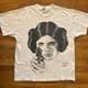 Vintage 90s Star Wars Princess Leia Stipple Art Print T-Shirt Men's L