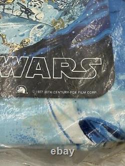 Vintage Bibb Star Wars Twin Bedsheet Set 1977 Flat, Fitted, Pilowcase NEW