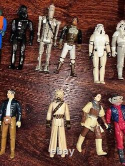Vintage C-3PO Case With 26 Action Figures From 1977-1983
