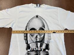 Vintage C-3po Star Wars Big Face Stipple Art T Shirt XL Tee 1995 Nos Deadstock