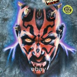 Vintage DSWT Star Wars Darth Maul Glow In The Dark AOP Tye Dye Shirt