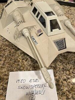 Vintage Esb Star Wars Snowspeeder 1980 Kenner Works! 100% Complete & Video #2