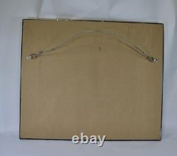 Vintage Framed Boston Terrier Dog Portrait With Star Wars Figurines Oil Painting