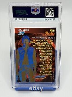 Vintage Han Solo 1996 Star Wars Topps Finest Refractor #7 PSA 9 MINT