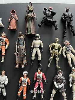 Vintage Hasbro Star Wars Lot Of 48 Action Figures