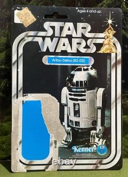 Vintage Kenner 1977 STAR WARS R2-D2 Card Back 12 D Cardback 12D 32 Sticker RARE