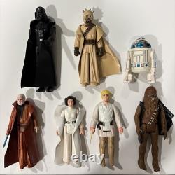 Vintage Kenner 1977 Star Wars Figurines Set Of Seven
