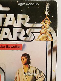 Vintage Kenner 1977 Star Wars Luke Skywalker 12 Back NIB Unopened