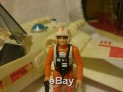 Vintage Kenner 1978 Star Wars X-Wing withpilot original stickers and weapons