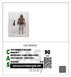 Vintage Kenner 1979 Star Wars Boba Fett-Highest eBay Listed Graded CAS 90 Loose