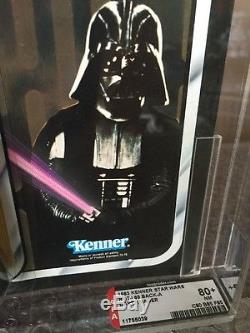 Vintage Kenner 1983 Star Wars ROTJ Darth Vader AFA 80+ Case Fresh 65-Back-A Card