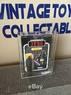 Vintage Kenner 1983 Star Wars ROTJ Darth Vader AFA 80+ Case Fresh 65-Back-A Card