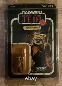Vintage Kenner 1983 Star Wars ROTJ Wicket W. Warwick, 77 Back, NIB