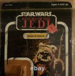 Vintage Kenner 1983 Star Wars ROTJ Wicket W. Warwick, 77 Back, NIB
