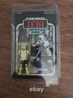 Vintage Kenner 1983 Star Wars Retuen of the Jedi ROTJ 77 Back Biker Scout MOC