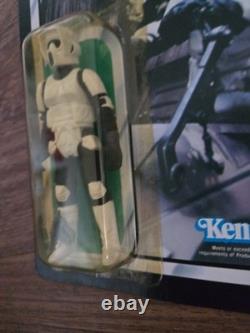 Vintage Kenner 1983 Star Wars Retuen of the Jedi ROTJ 77 Back Biker Scout MOC