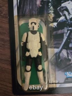 Vintage Kenner 1983 Star Wars Retuen of the Jedi ROTJ 77 Back Biker Scout MOC