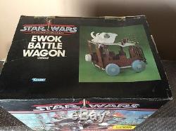 Vintage Kenner 1984 STAR WARS POTF Ewok Battle Wagon Factory Sealed