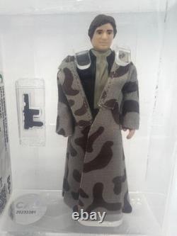 Vintage Kenner Graded Han Solo Trench Coat 1984 No COO Loose CAS 80+ Camo Lapel