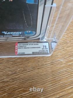 Vintage Kenner Star Wars 12 BACK-C Death Squad Commander AFA 75 Free Shipping