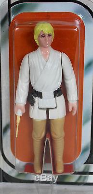 Vintage Kenner Star Wars 12 Back-A Luke Skywalker (Blonde Hair) AFA 80 NM #17310
