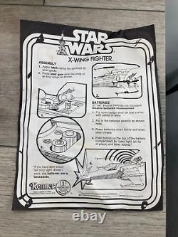 Vintage Kenner Star Wars 1978 X Wing Fighter Spaceship Action Figure 38030 Box