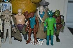 Vintage Kenner Star Wars 1983 ROTJ Jabba The Hutt lot 30 loose figures R2D2 C3P0