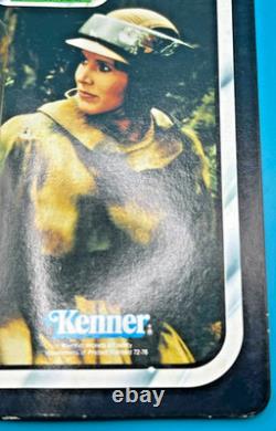 Vintage Kenner Star Wars 1983 ROTJ Leia poncho Endor 79 Back unpunched